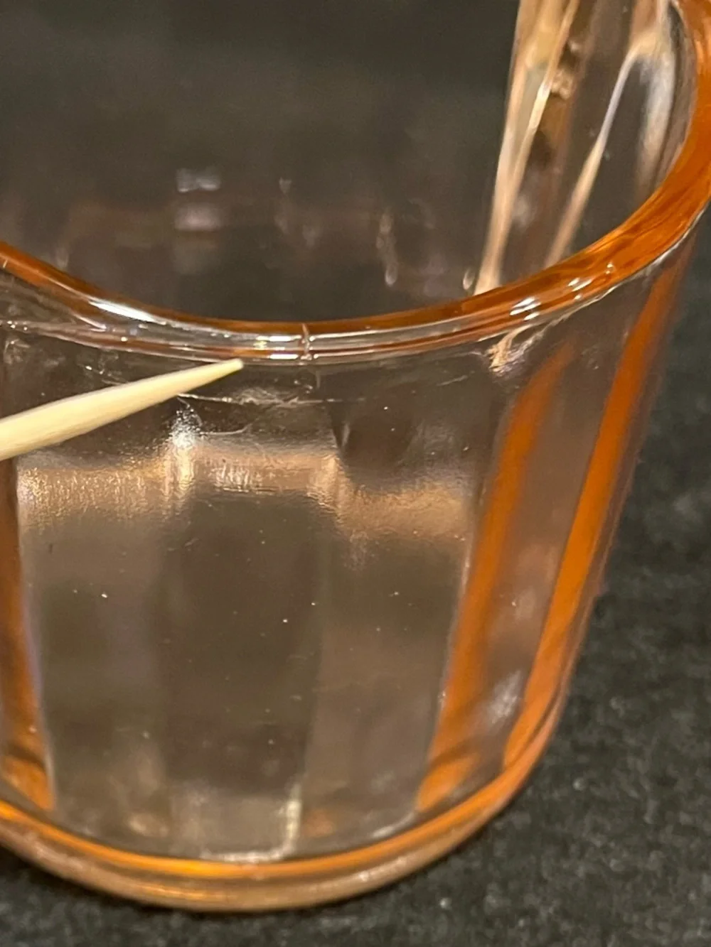 Vintage Jeanette Depression Glass pink Creamer paneled